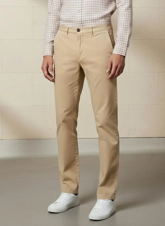سبلاش فيڤ Men Slim Fit Cotton Stretch Chinos